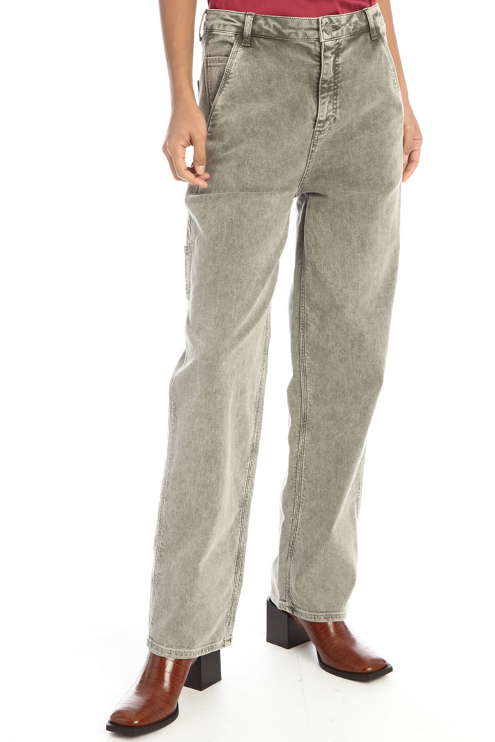 Jeans dalla linea ampia - GRIGIO - Fashion Market - 5