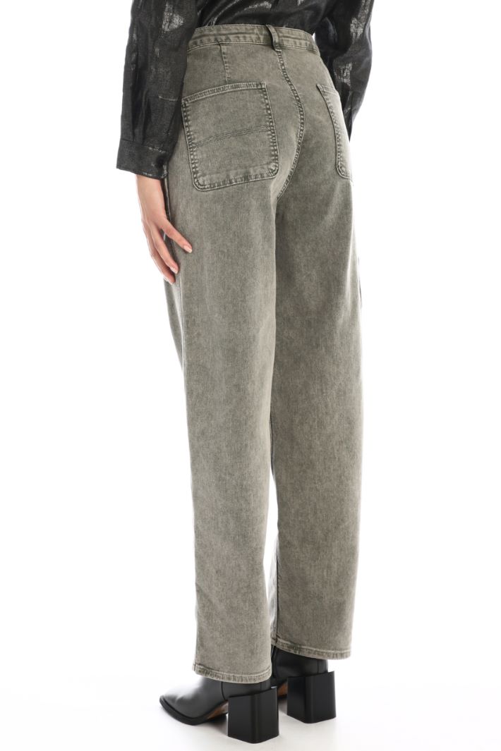 Jeans dalla linea ampia - GRIGIO - Fashion Market - 4