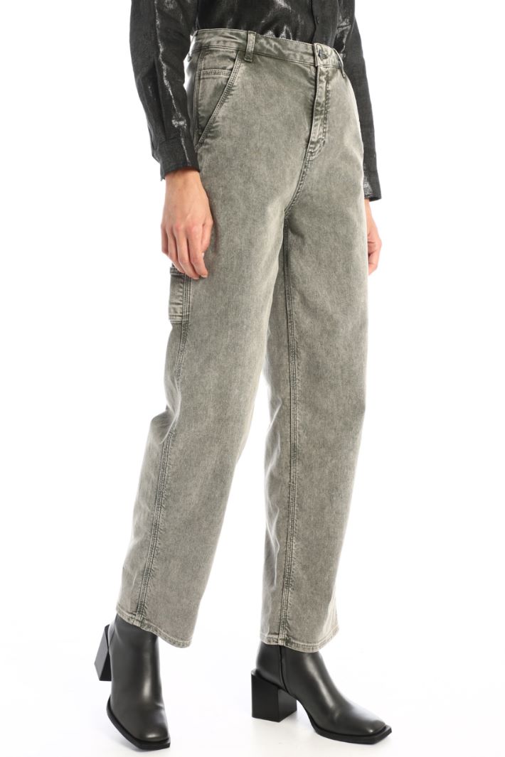 Jeans dalla linea ampia - GRIGIO - Fashion Market - 2