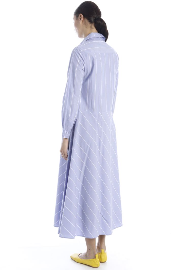 Abito chemisier lungo - AZZURRO - Fashion Market - 4