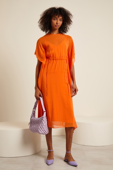 Abito in georgette con coulisse Fashion Market