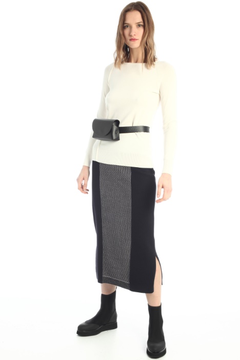 Gonna longuette in maglia Fashion Market