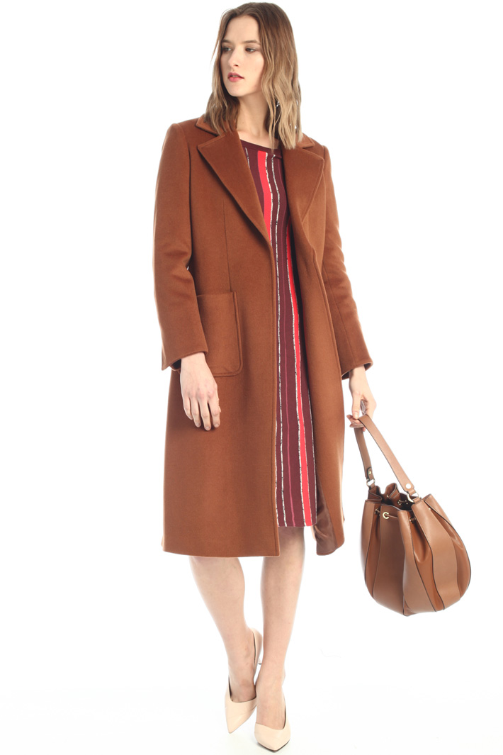 Abito in maglia tinto filo - MALVA ROSSO - Fashion Market - 5