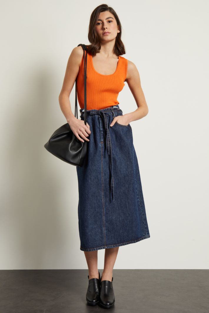 Top in maglia a coste Fashion Market