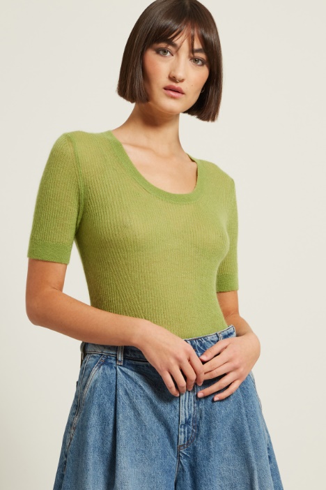 Maglia aderente a coste Fashion Market