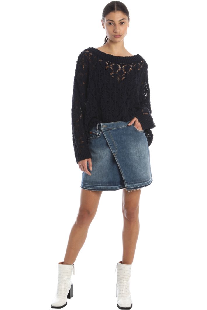 Maglia over traforata Fashion Market