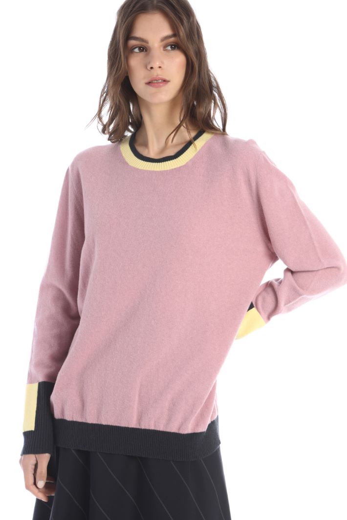 Maglia color block - ROSA - Fashion Market - 2