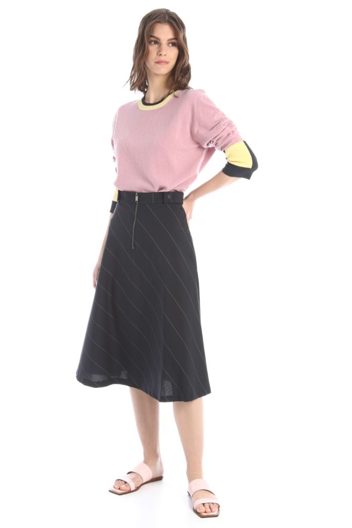 Maglia color block - ROSA - Fashion Market
