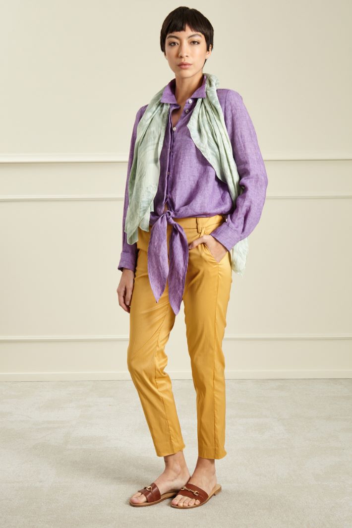 Stola stampata - VERDE PASTELLO - Fashion Market
