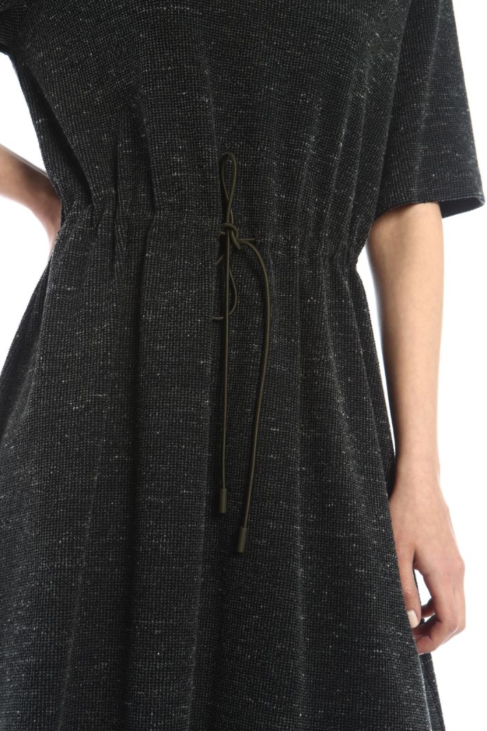Abito in jersey effetto tweed - GRIGIO BLU - Fashion Market - 3