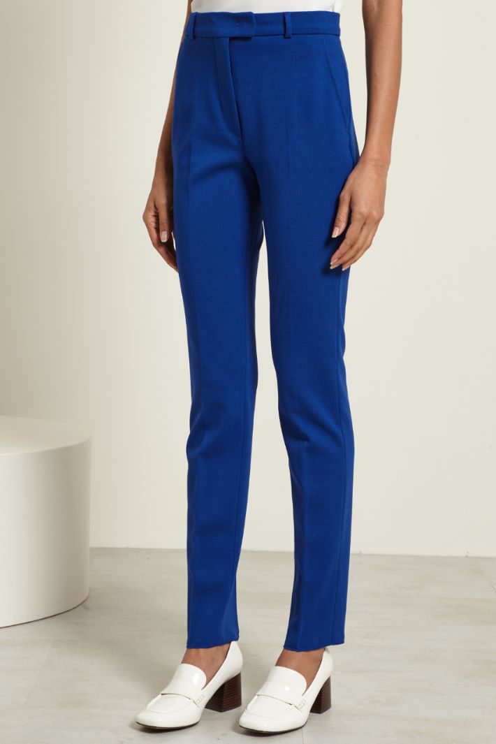 Pantaloni a sigaretta in jersey Fashion Market - 2