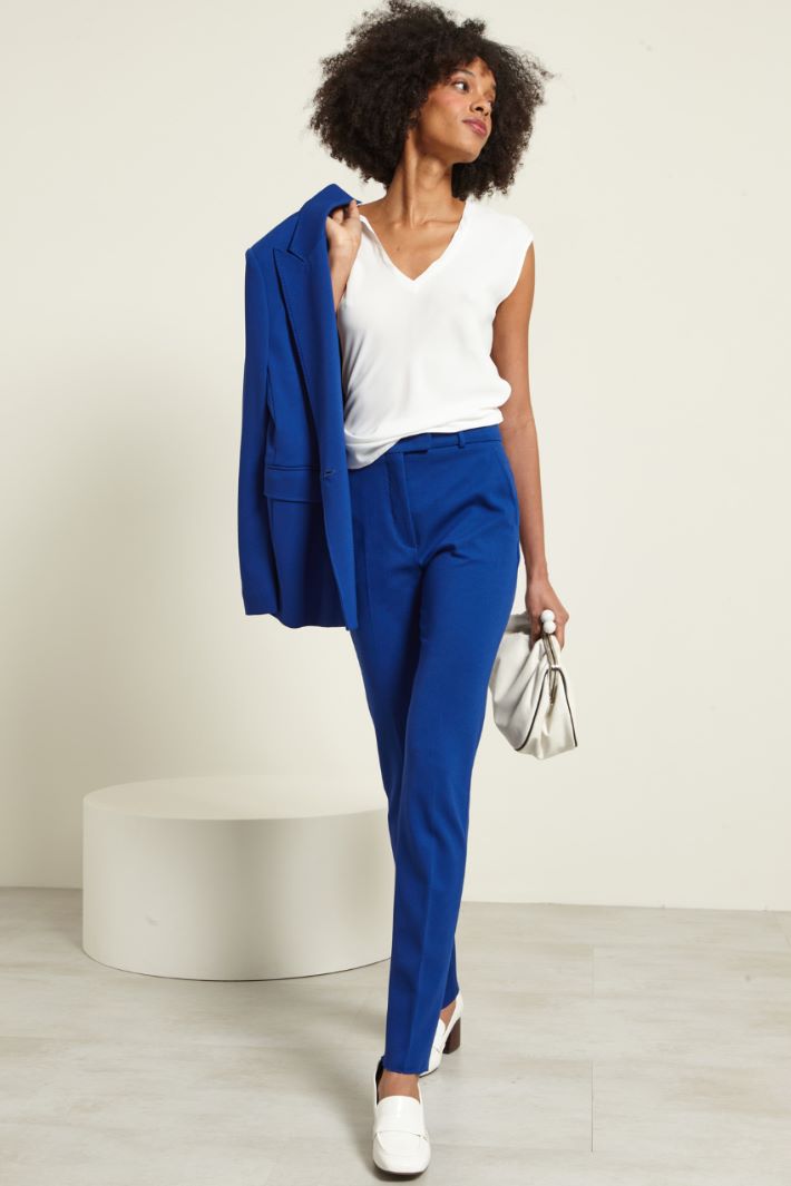 Pantaloni a sigaretta in jersey Fashion Market
