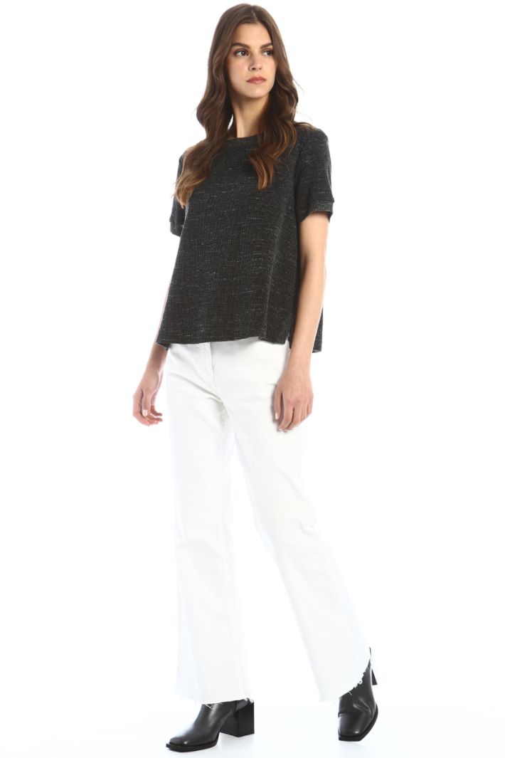 T-shirt effetto tweed Fashion Market - 5