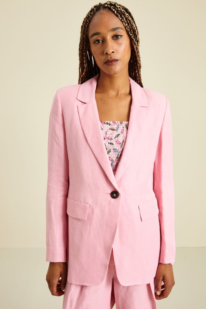 Blazer in lino - ROSA BABY - Fashion Market - 2