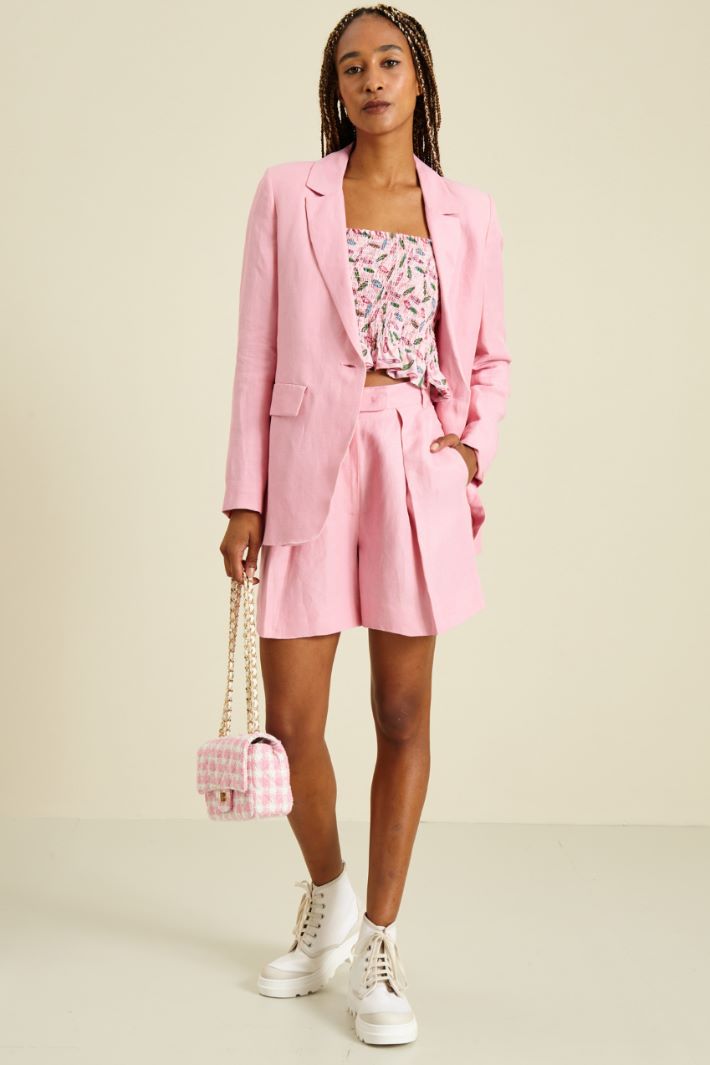 Blazer in lino - ROSA BABY - Fashion Market