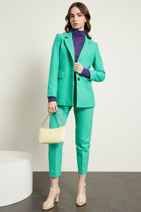 Blazer sfiancato in stuoia Fashion Market