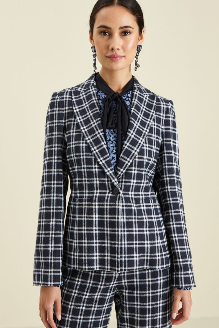 Blazer monopetto in lino Fashion Market - 2