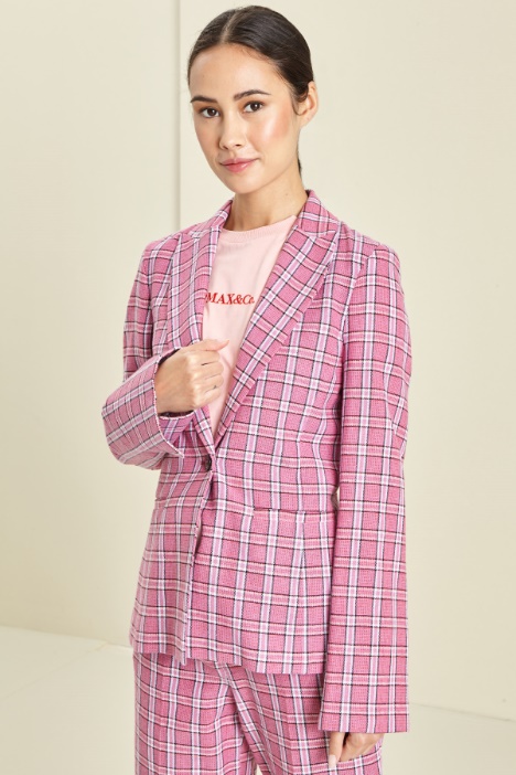 Blazer monopetto in lino Fashion Market