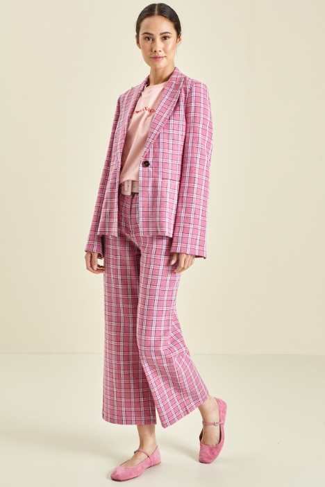 Blazer monopetto in lino Fashion Market