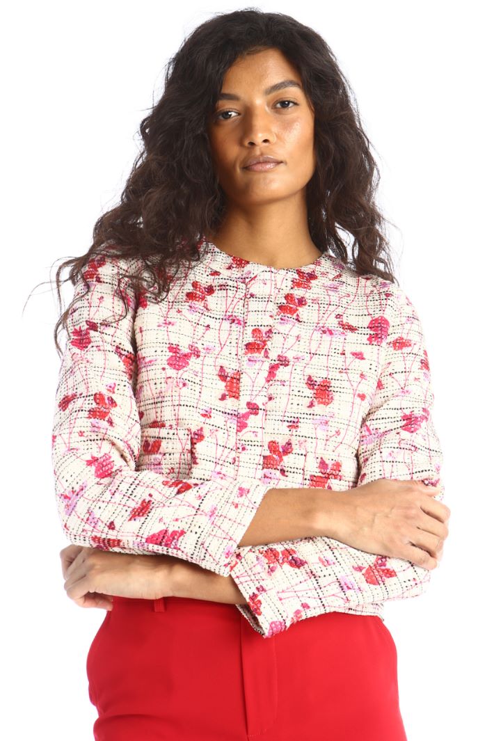 Giacca boxy in stuoia - ROSA BIANCO - Fashion Market - 2