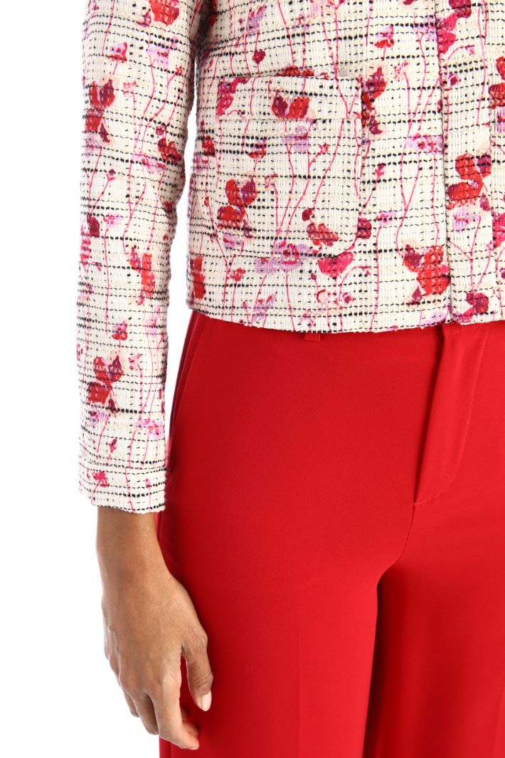 Giacca boxy in stuoia - ROSA BIANCO - Fashion Market - 3