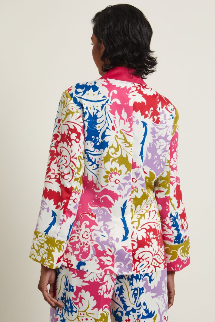 Blazer incrociato - MAGENTA BIANCO BLU - Fashion Market - 4