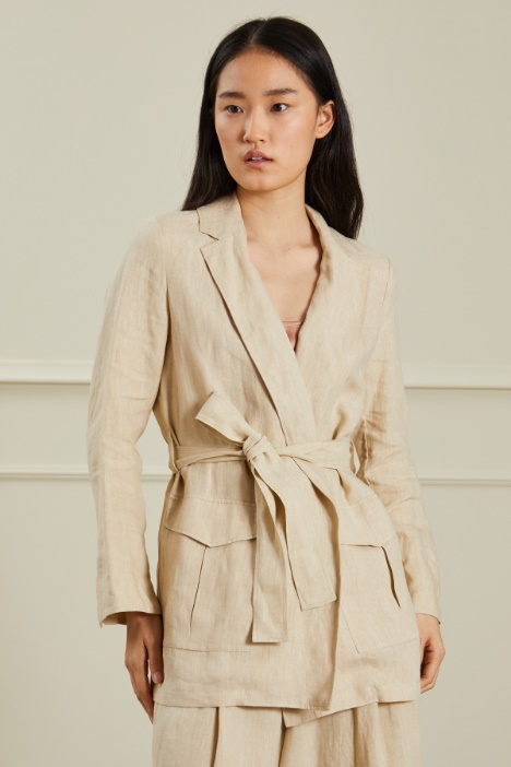 Blazer in puro lino Fashion Market