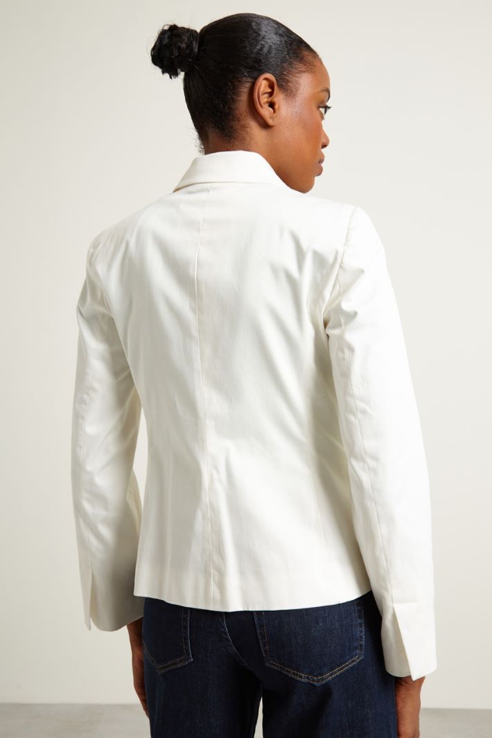 Blazer in raso di cotone Fashion Market - 4