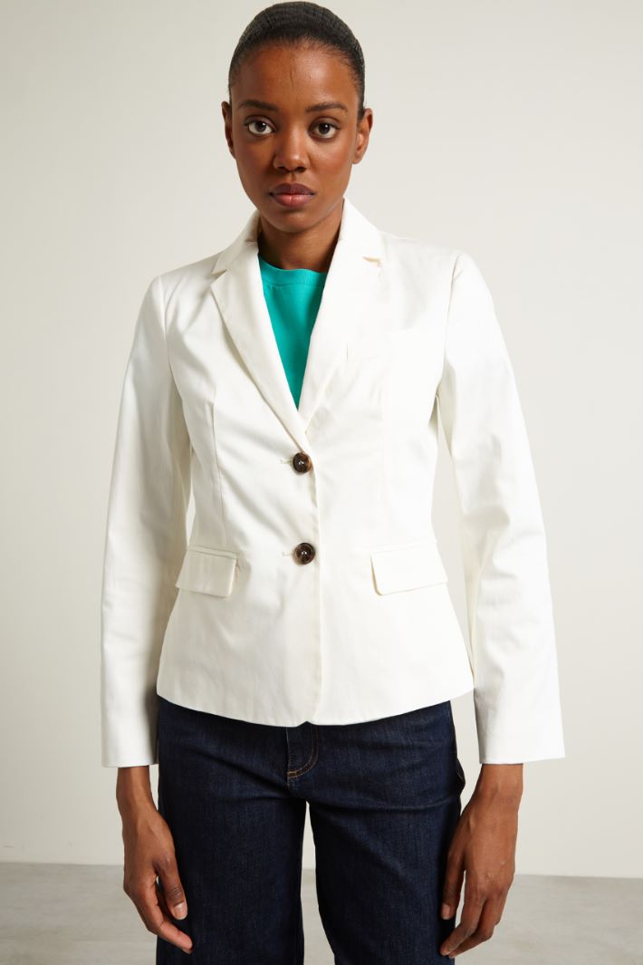 Blazer in raso di cotone Fashion Market - 2