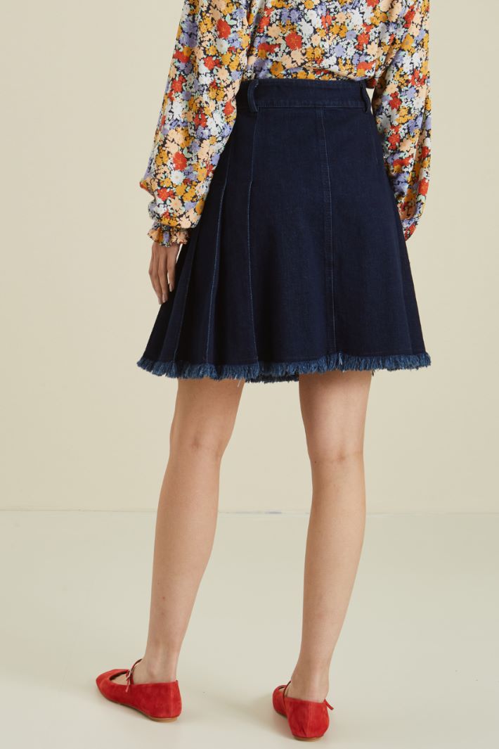 Gonna a portafoglio in denim Fashion Market - 4