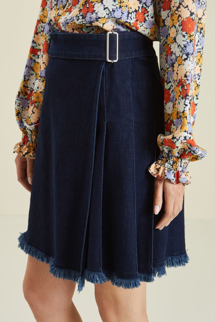 Gonna a portafoglio in denim Fashion Market - 3