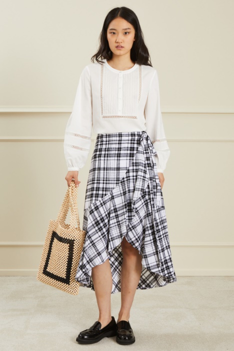 Gonna a portafoglio con volant Fashion Market