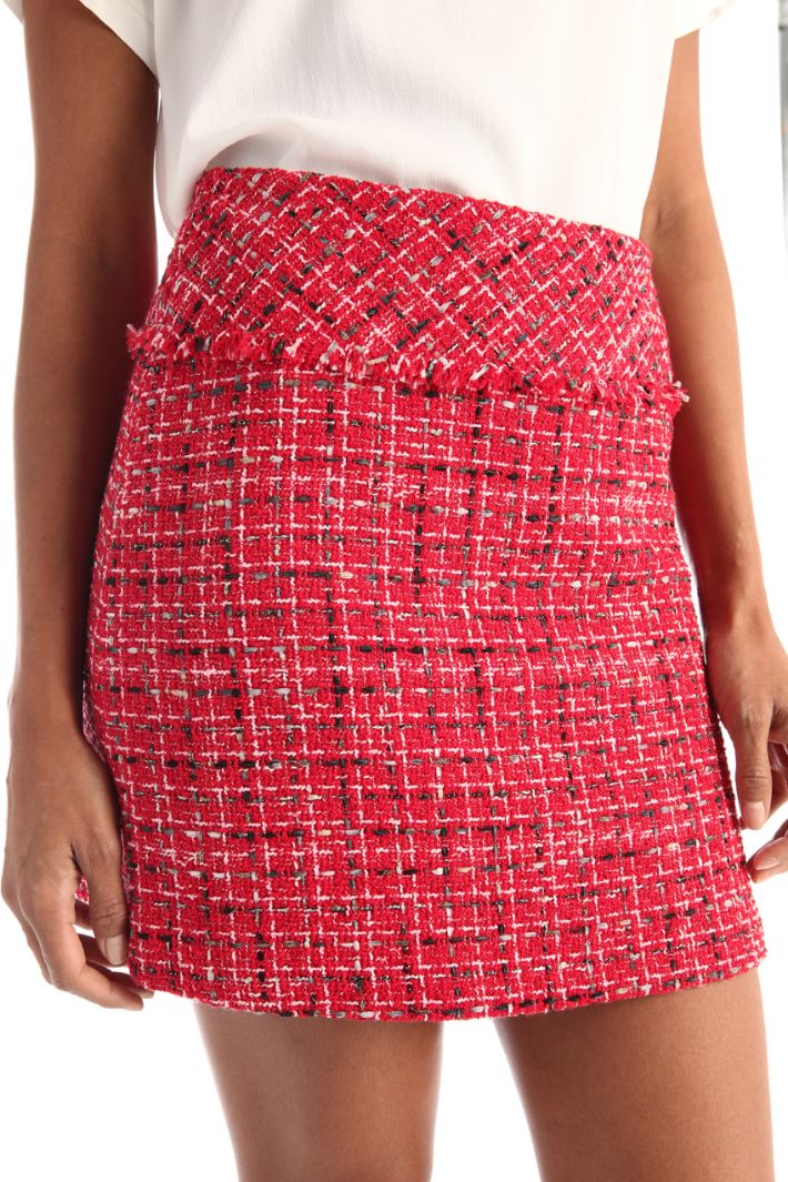 Gonna in tweed - ROSSO - Fashion Market - 3