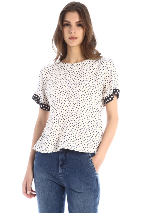 Blusa in twill di viscosa - Fashion Market