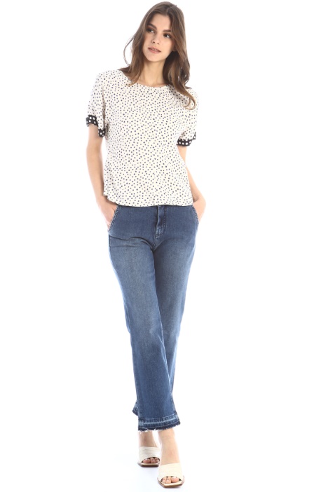 Blusa in twill di viscosa Fashion Market