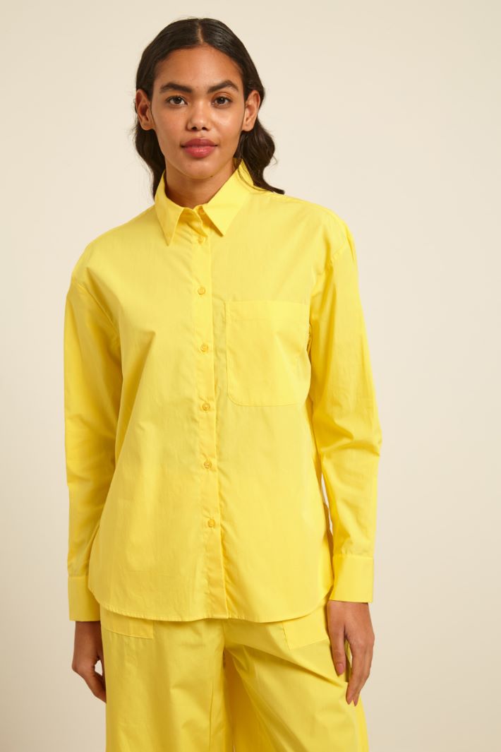 Camicia con spacchetti - GIALLO - Fashion Market - 2