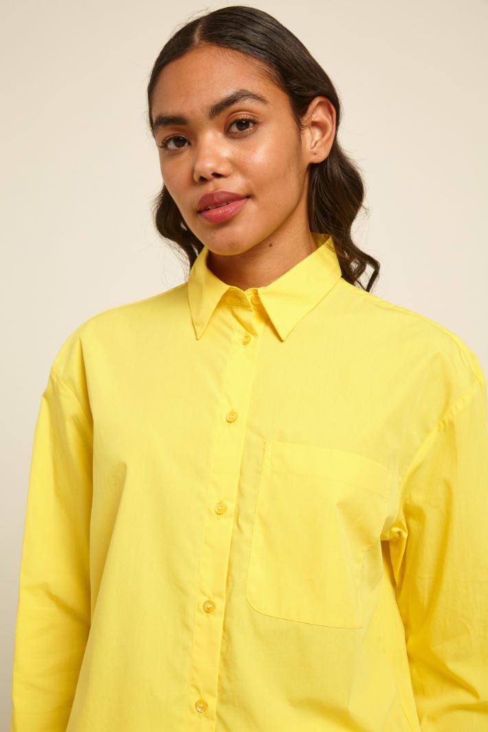 Camicia con spacchetti - GIALLO - Fashion Market - 3