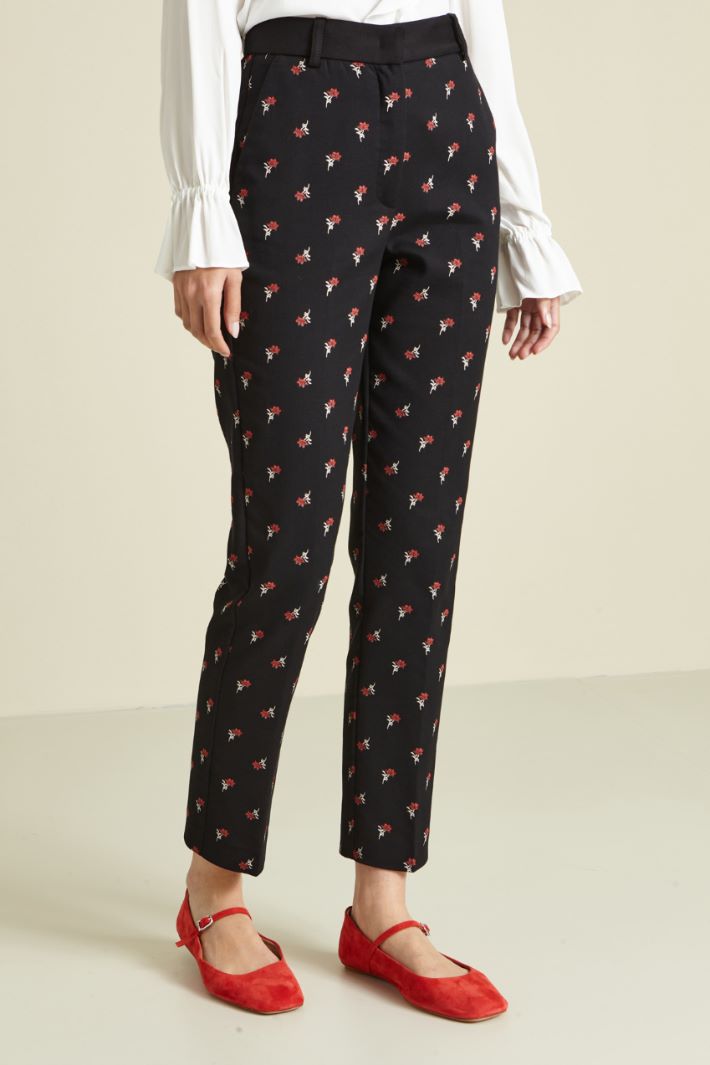 Pantaloni in jersey jacquard Fashion Market - 2