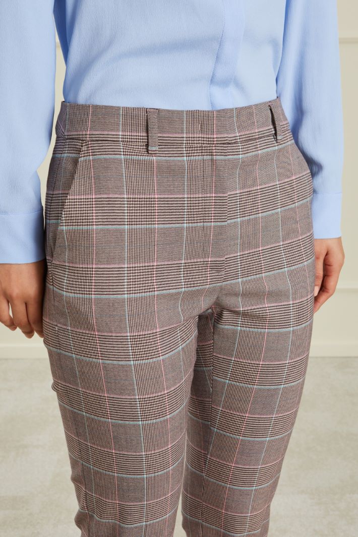 Pantaloni a sigaretta - NERO BEIGE ROSA - Fashion Market - 3