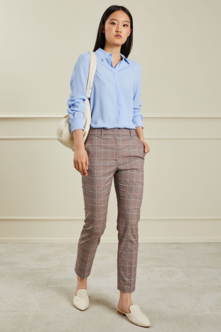 Pantaloni a sigaretta - NERO BEIGE ROSA - Fashion Market