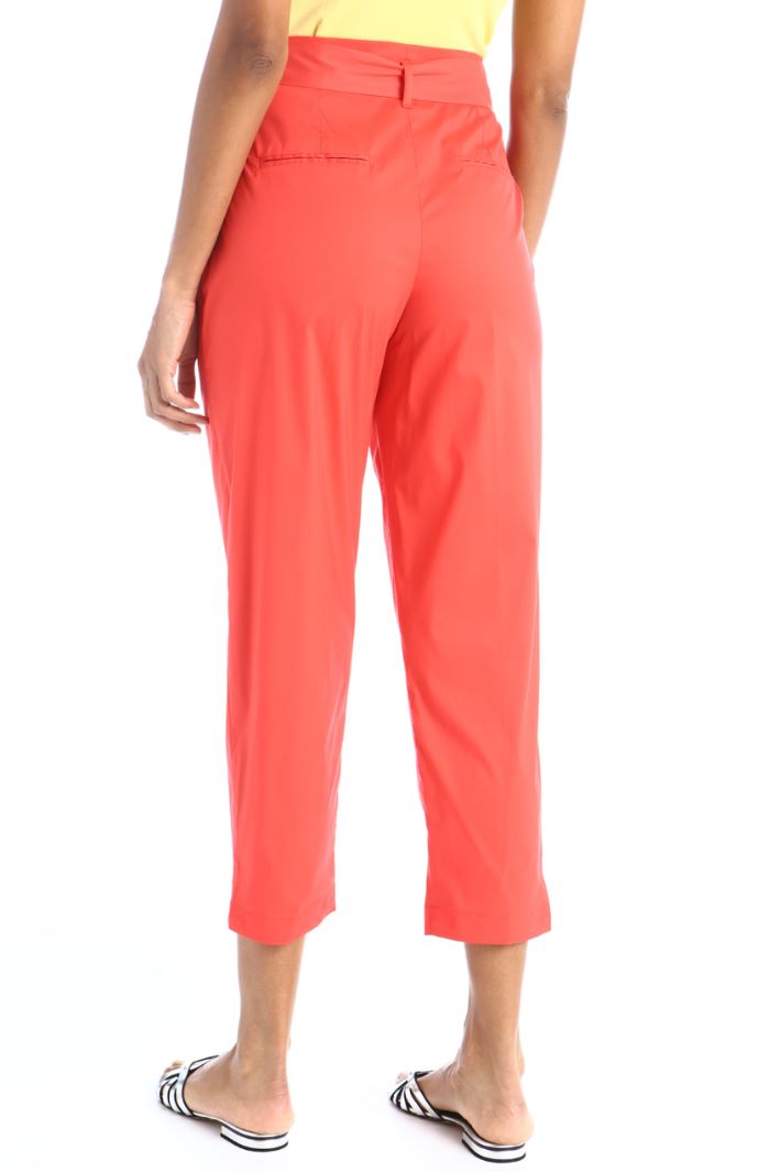 Pantaloni carrot in popeline - CORALLO - Fashion Market - 4