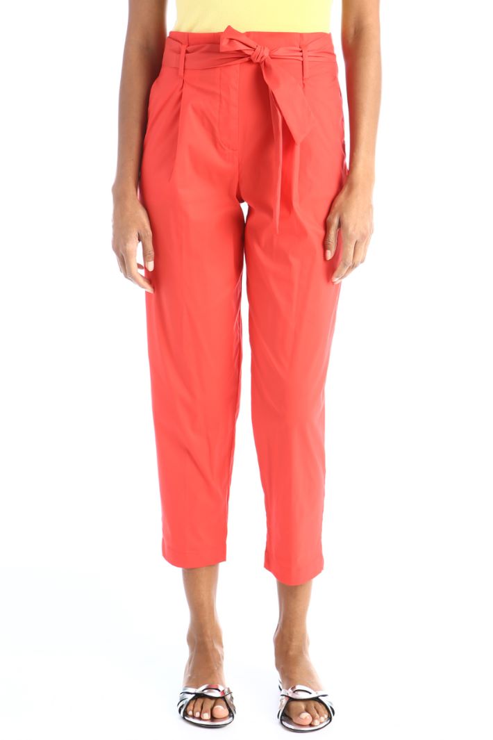 Pantaloni carrot in popeline - CORALLO - Fashion Market - 2