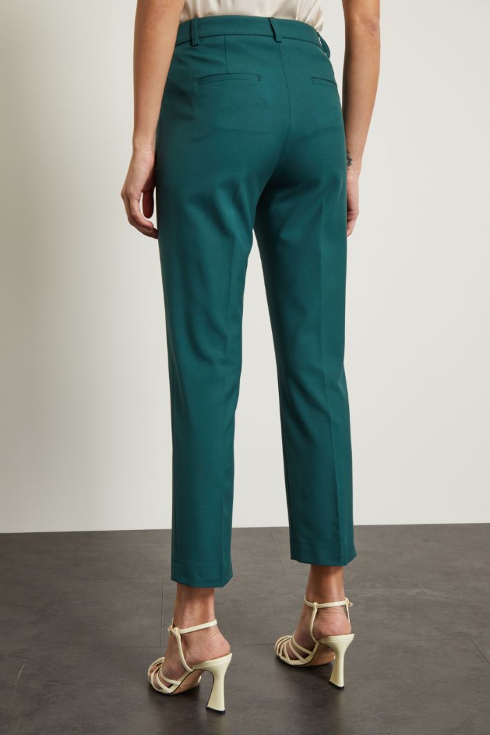 Pantaloni dritti  - VERDE PETROLIO - Fashion Market - 4