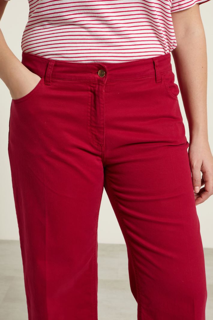 Pantaloni cinque tasche dritti Fashion Market - 3