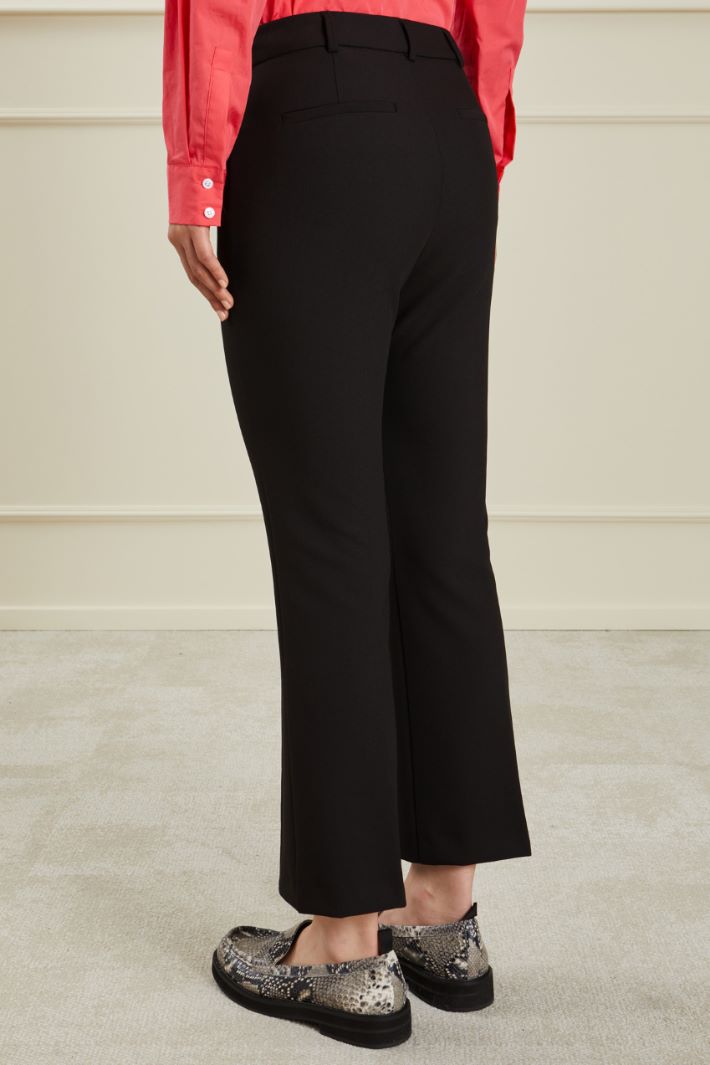 Pantaloni in viscosa - NERO - Fashion Market - 4