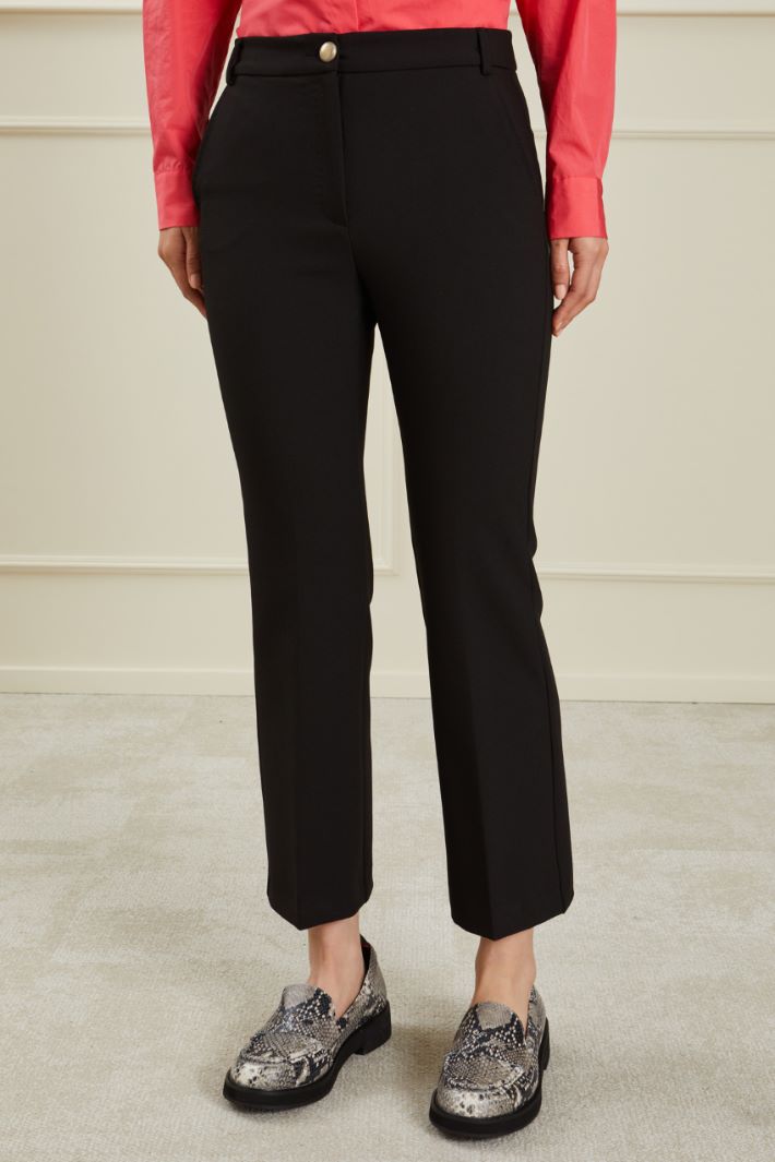 Pantaloni in viscosa - NERO - Fashion Market - 2