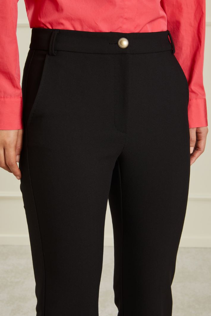 Pantaloni in viscosa - NERO - Fashion Market - 3