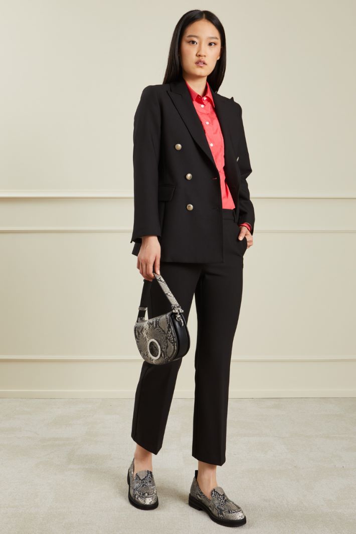 Pantaloni in viscosa - NERO - Fashion Market