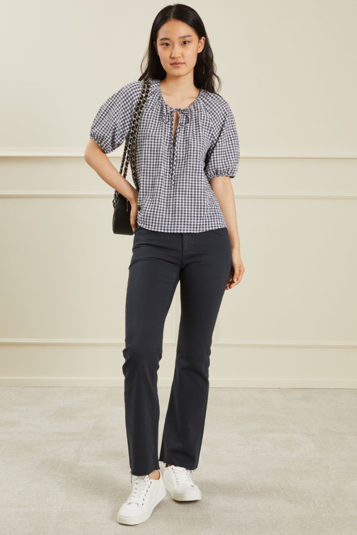 Pantaloni in drill - ANTRACITE - Fashion Market
