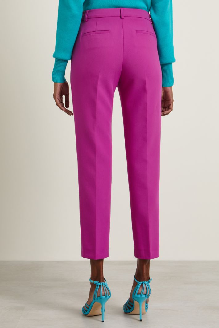 Pantaloni con bottoni - CICLAMINO - Fashion Market - 4